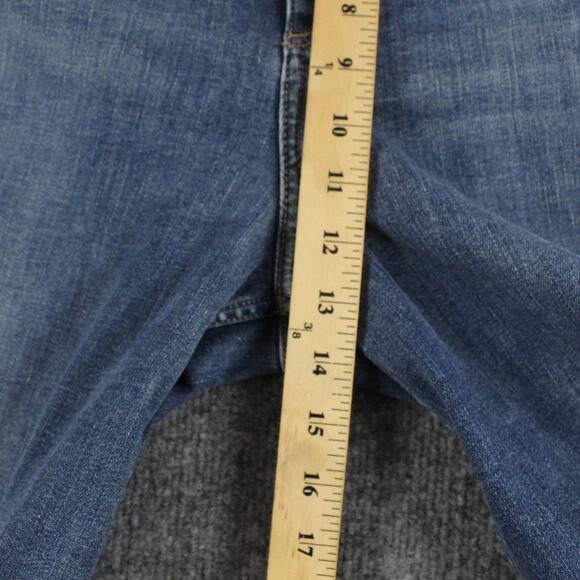 Rag Bone Jeans Womens 32 Blue Sofie High Rise Ultra Wide Leg Frayed Hem Casual - Picture 12 of 16